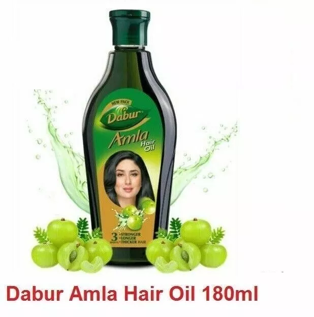 Dabur Amla Hair Oil 180ml - Herbal gooseberry Indian - Fast Hair Growth free shi