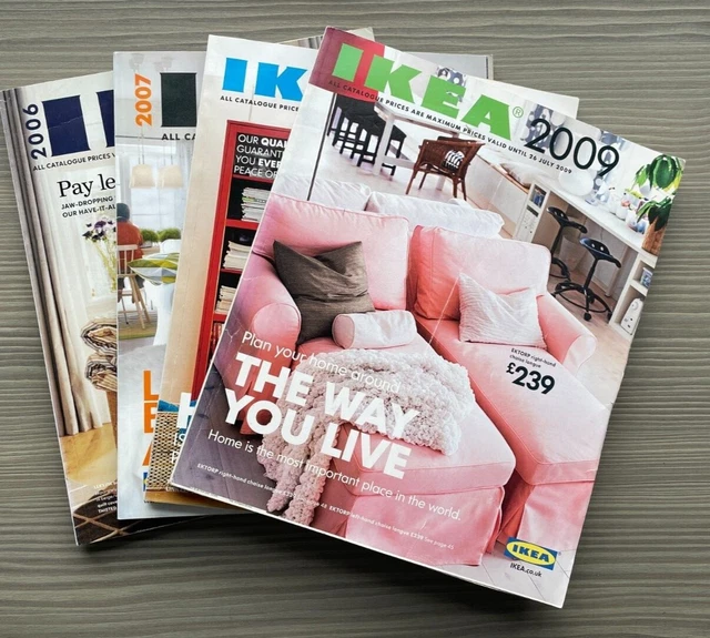 IKEA CATALOGUES RUN from 2006 to 2009 4 catalogues in total £3.95