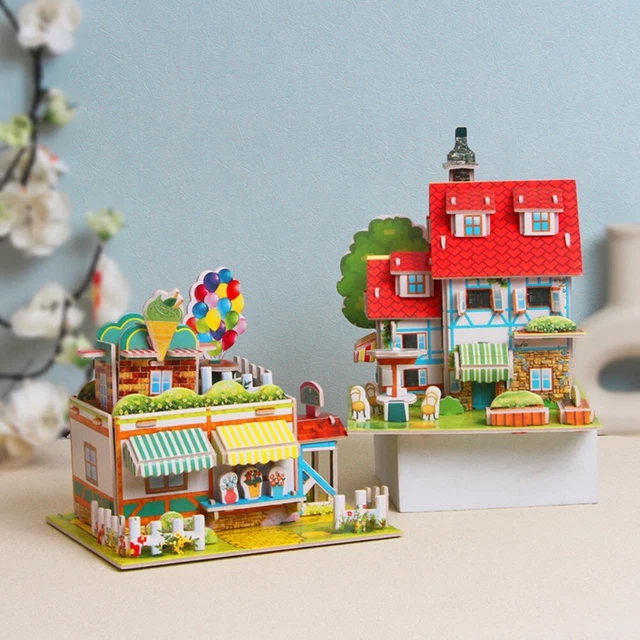 Paper Puzzle Model DIY 3D MODEL Puzzles Paper Toy Miniature Houses Model DIY Houses Gifts ...