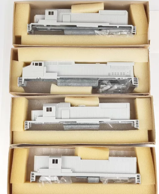 Railpower U.s. Diesel Loco Body Kits X 4 Some Missing Items Good Boxed Ho(Gw)