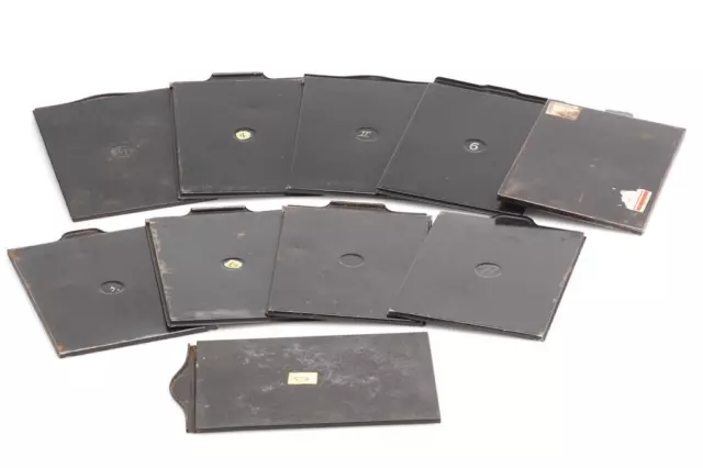 10x Various Metal Film   Holder 10x14cm Planfilmk. #81045 (1714841473)