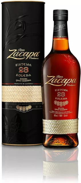 RHUM ZACAPA 23 Ans Rum Solera Centenaire 70 Cl. Gran Reserva avec