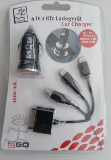 Sound2go Lade-/ Netzteil für Mobiltelefone Charger 12V 4in1SET