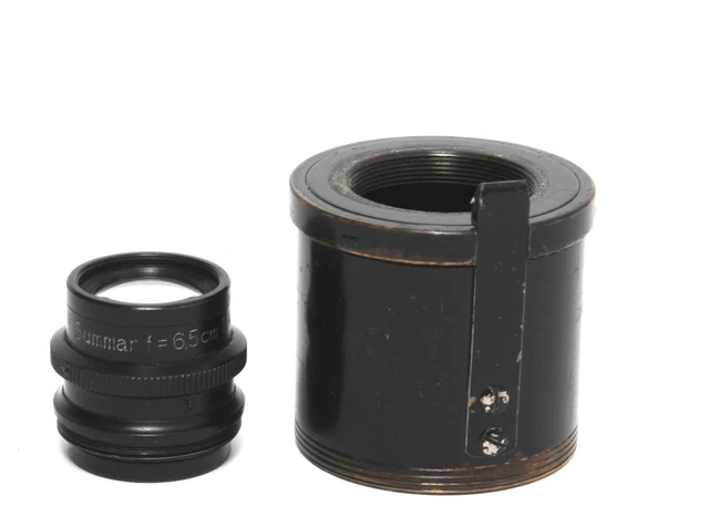 Lente temprana Leitz Wetzlar Summar 4,5/6,5 cm con adaptador para montaje de tornillo de 39 mm
