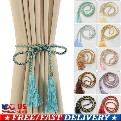 Window Curtain Rope Tie Backs Tiebacks Living Room Bedroom Tassel Ornament