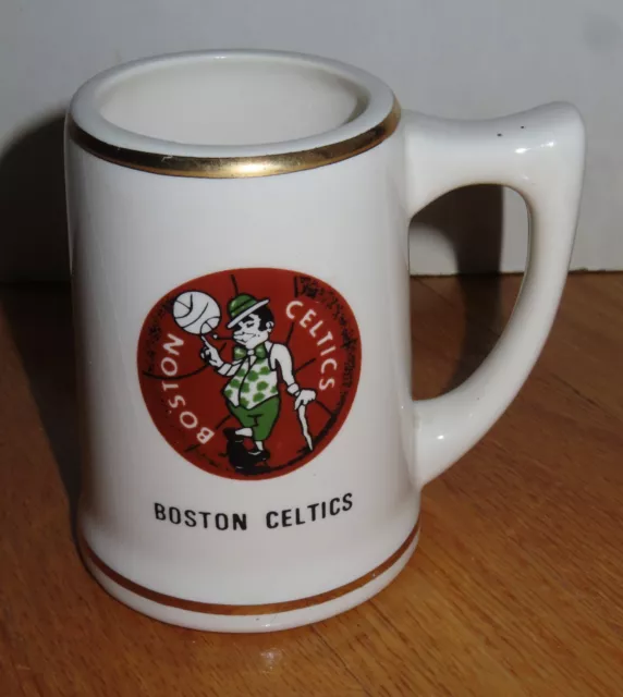 1970's BOSTON CELTICS 4.25" Ceramic Mug JOHN HAVLICEK DAVE COWENS PAUL SILAS