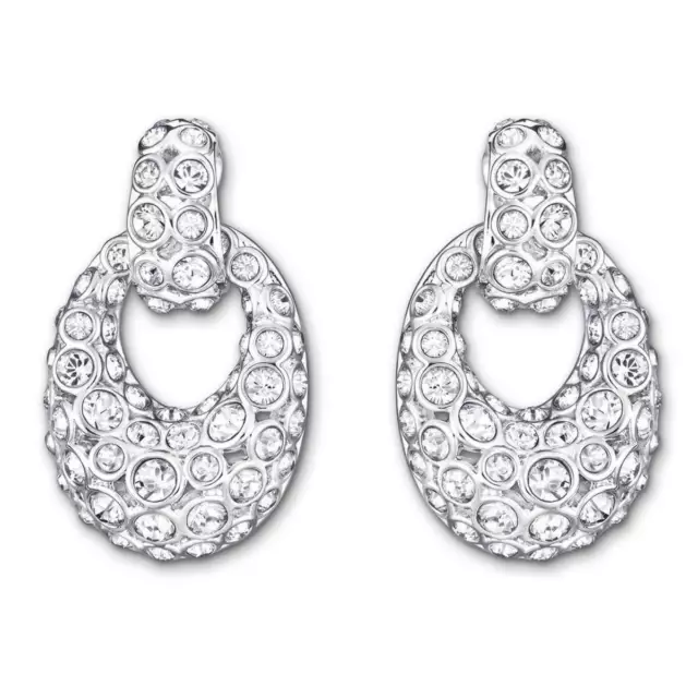 Swarovski Women's Earrings Rarely Oval Drop with Crystal Rhodium Plated 5005866