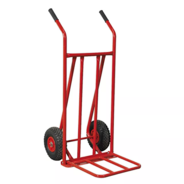 Sealey Cst800 Sack Truck With Pneumatic Tyres 150Kg Foldable Toe