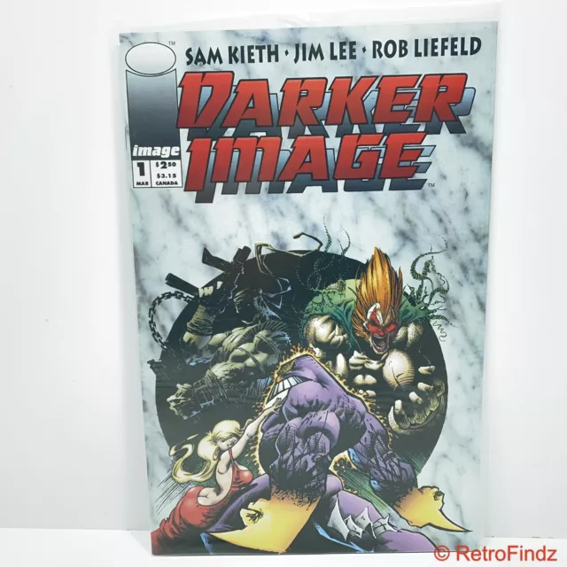 Darker Image #1 Gold (1993 Image) Maxx, Bloodwulf, Deathblow - Sealed w/ Card