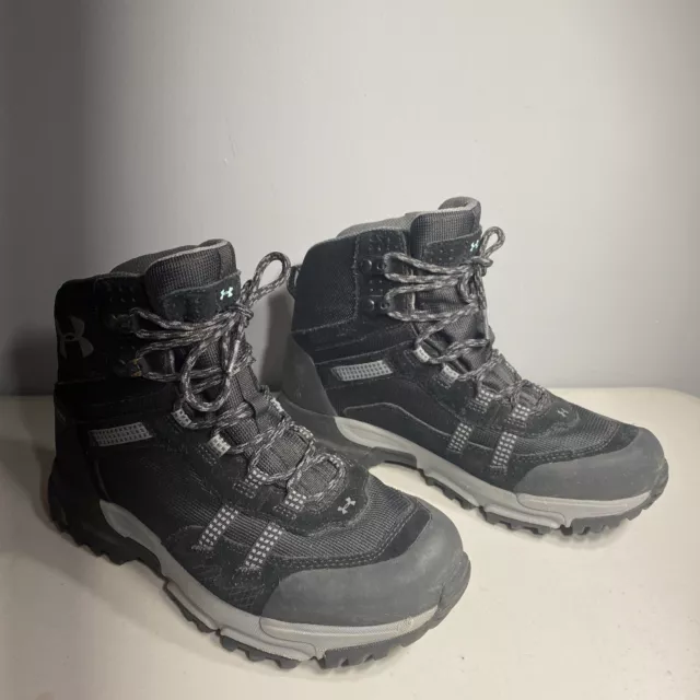 Under Armour Post Canyon Mid Boots Womens 9 Black Waterproof Hiking X Storm