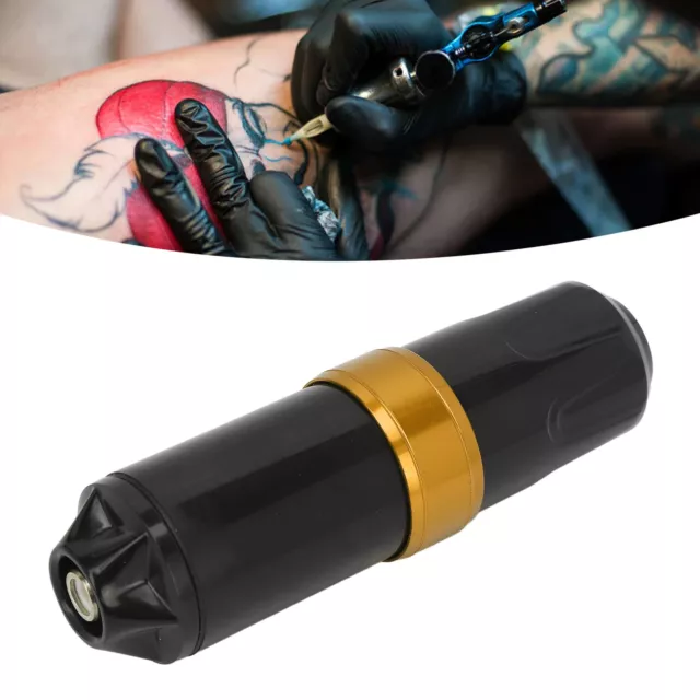 (Oro Negro) Pluma de Tatuaje Girable Ajustable Longitud de Trazo Aguja Cartucho GSA