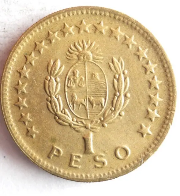 1965 URUGUAY PESO - Excellent Coin - FREE SHIP - Bin #703 2