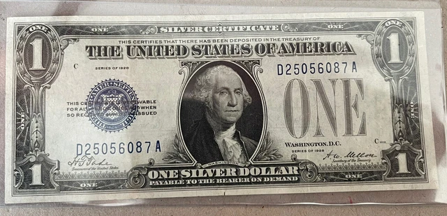 1928 $1 One Dollar Note Very Nice, Blue Seal