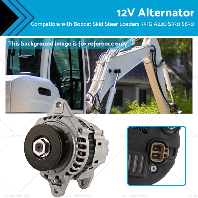 Alternator For Bobcat Skid Steer Loaders - Fits S130, S185, S220, S250, T300 Models 4 thumbnail image