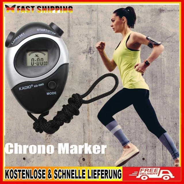 Cronografo contatore digitale elettronico timer cronometro all'aperto sport allenamento
