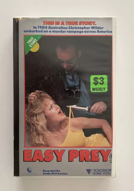 Easy Prey [VHS] Roadshow Video Big Box Ex-Rental Tape 1986 True Story Thriller
