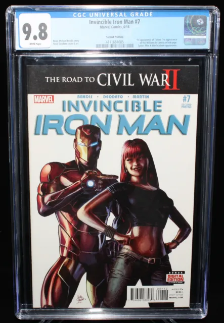 Invincible Iron Man #7 - 1st Cameo App of Riri Williams - CGC Grade 9.8 - 2016