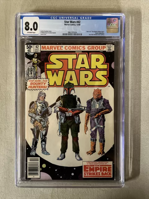 Star Wars #42 Newsstand Variant CGC 8.0 (W) First Boba Fett Appearance