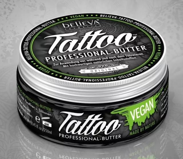 Tattoo Believa® Professional Butter *250 ml Dose* vegan (110,00€/ 1l)