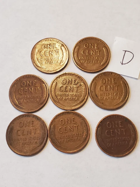 Lincoln Wheat Cent Penny Coins Lot 2
