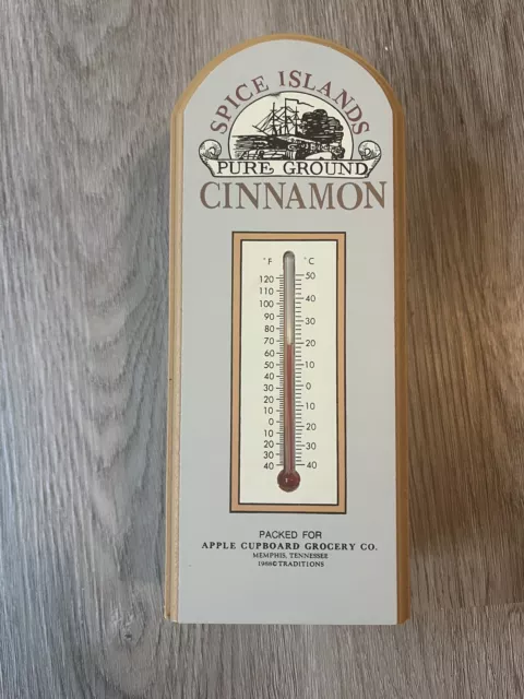 Vintage 1988 Advertising Thermometer Spice Islands Pure Ground Cinnamon