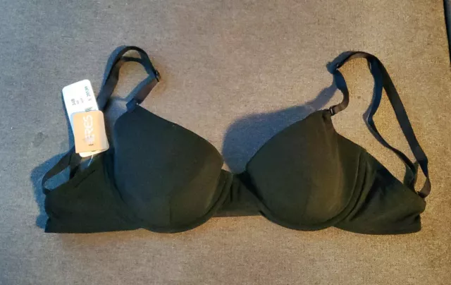 NWT ERES Audrey French Underwire Black Adjustable Back Straps Bra - 34B