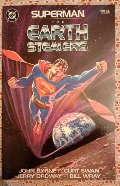 Superman The Earth Stealers Graphic Novel 1988 DC Comics FIRST PRINTING