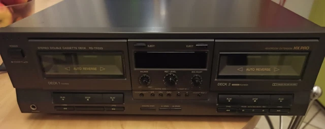 Platine Double Cassette Technics RS-B11W - Argentée, Pour Pièces/révision