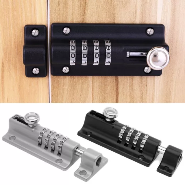 Cabinet Password Bolt Locks Metal Door Catch Anti-theft Safety Combination Lock`