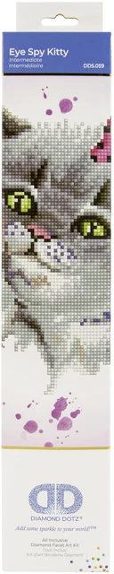 Diamond Dotz Diamond Art Kit 12,6""X12,6""-Ojo Gatito Espía DD5059