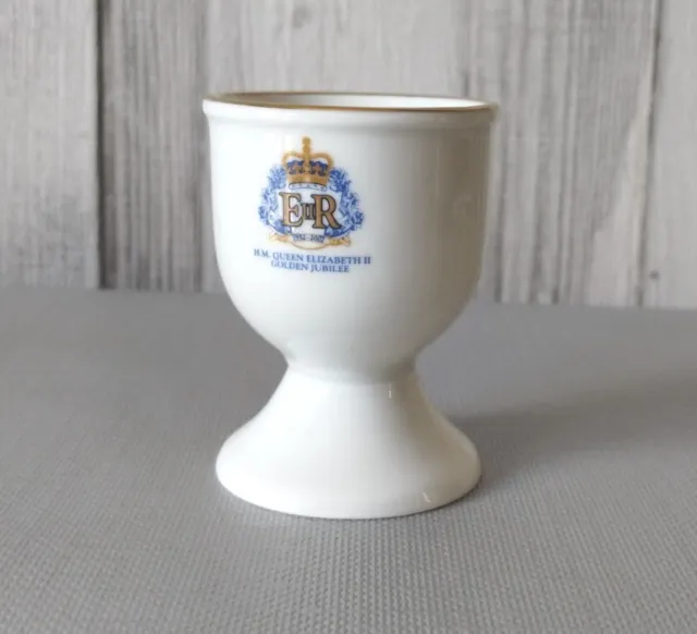 Queen Elizabeth II Golden Jubilee Egg Cup - Sandringham - Sampson's Pottery