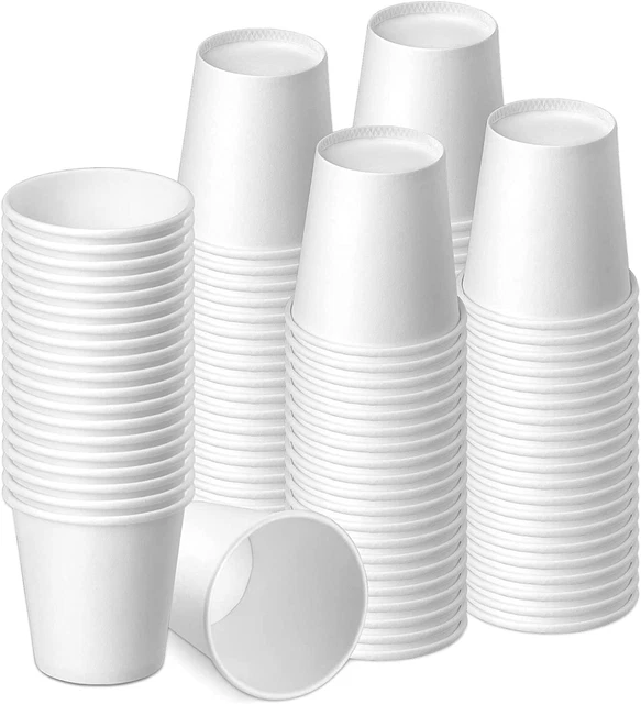 Huaiid [100Pack] 3 Oz 100 Pack Disposable Cups, Paper Cups, Bathroom Cups, Mouth