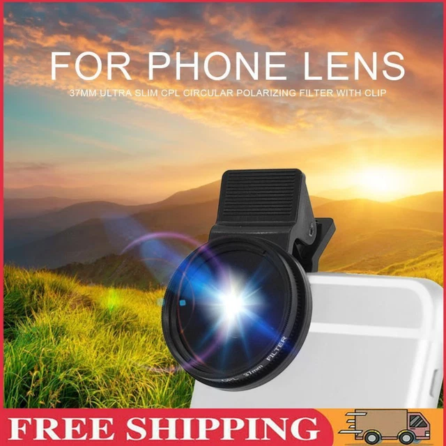 37mm CPL Filter with Clip for Phone Lens Ultra Slim Circular Accessories