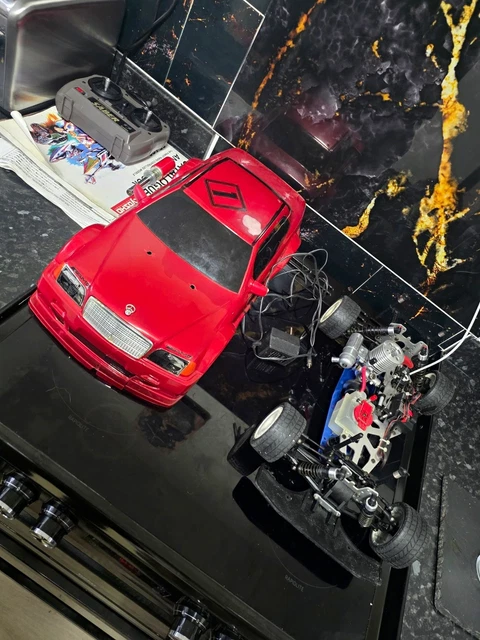 KYOSHO 1:10 MERCEDES-BENZ C-Car DTM Nitro 4WD Touring RC Car Red/Black ...
