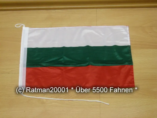Fahne Flagge Bulgarien Bootsfahne Tischwimpel - 30 x 40 cm