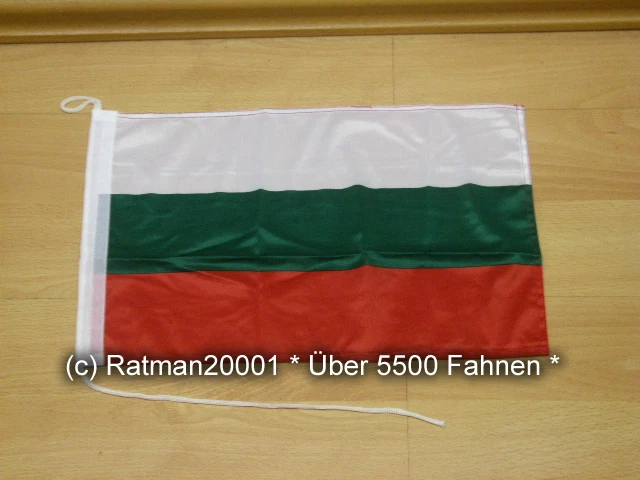 Fahne Flagge Bulgarien Bootsfahne Tischwimpel - 30 x 40 cm