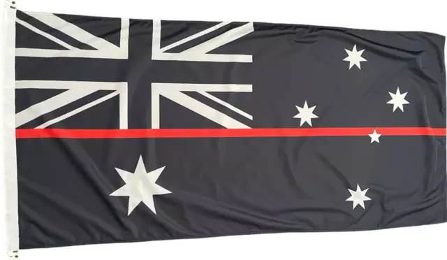 Australia Thin Red Line Flag  Heavier Duty Knitted Firefighters Australian Flag