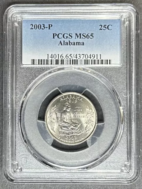 2003-P Alabama Quarter PCGS MS-65, Buy 3 Items, Get $5 Off!!