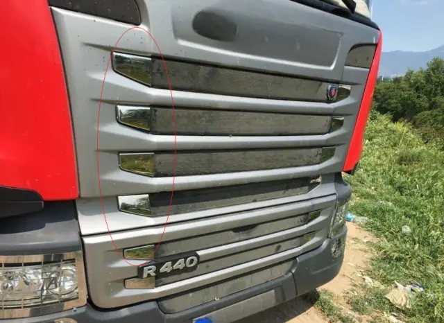 12 тeile Frontgrill-Armaturenbrett Ecken Poliertem Edelstahl für SCANIA R-Serie