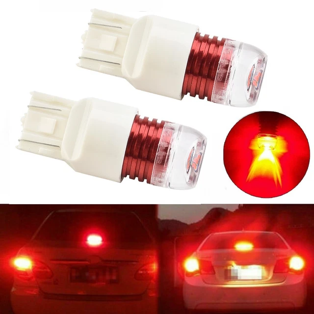2x Red Strobe Flashing Blinking LED Lamp for Honda Civic Brake Tail Light