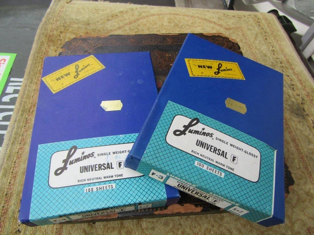 Luminous Single Weight Glossy Universal 5x7  Photo Paper, F-3 & F-4 1970's  One