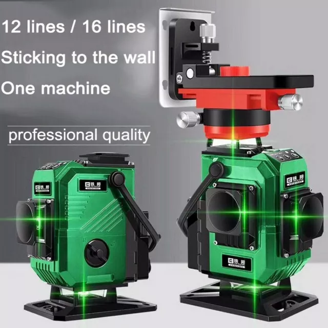 16 linee 4D livello laser verde autolivellante 360 gradi orizzontale e verticale 16 linee 4D livello laser verde autolivellante 360 gradi orizzontale e verticale