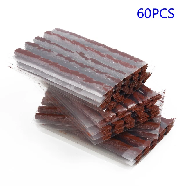 60pc Pneu Réparation Bougies Soi Vulcanisation Tubeless Joint Prise Pièce