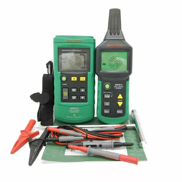 MS6818 portable cable tracker metal pipe locator detector tester line tracker 3