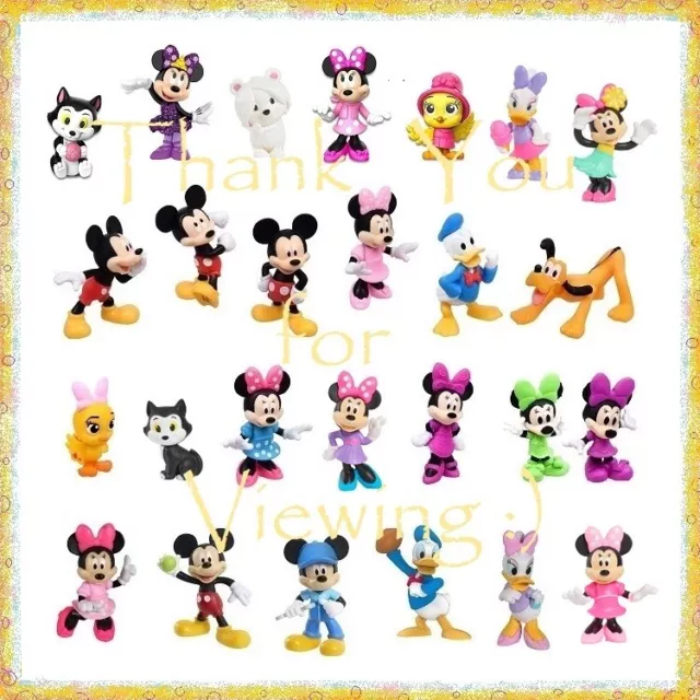 New! Disney Junior Mickey Mouse, Minnie Mouse and Friends Mini Figures