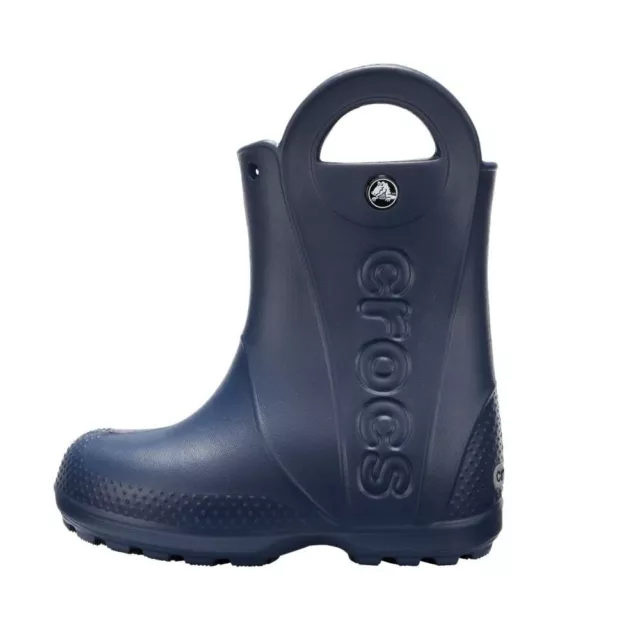 Used - Crocs unisex child Rain Boot, Navy, 9 Toddler US_1429