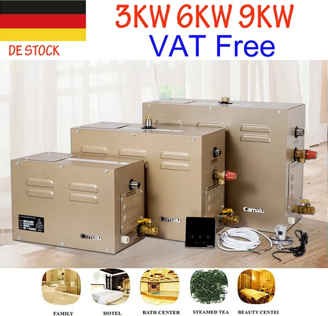 Generatore bagno di vapore 3KW 6 KW 9 KW 35-55 ° C sauna bagno di vapore generatore di vapore bagno turco