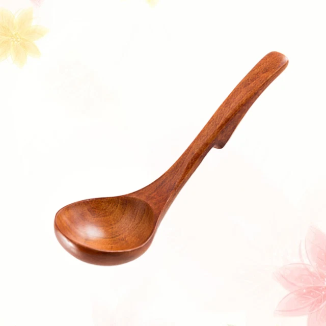 Big Wooden Spoon Natural Soup Spoon Ladle Spoon Scoob Tablespoon
