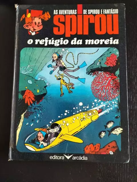 Spirou Album Portuguese Comics 1975 O Refúgio da Moreia RARE OLD Franquin