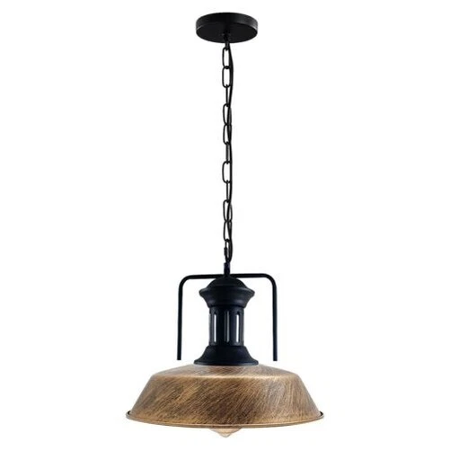 Vintage Industriel Métal Plafonnier Abat Jour Moderne Suspendu Rétro Lampe GB